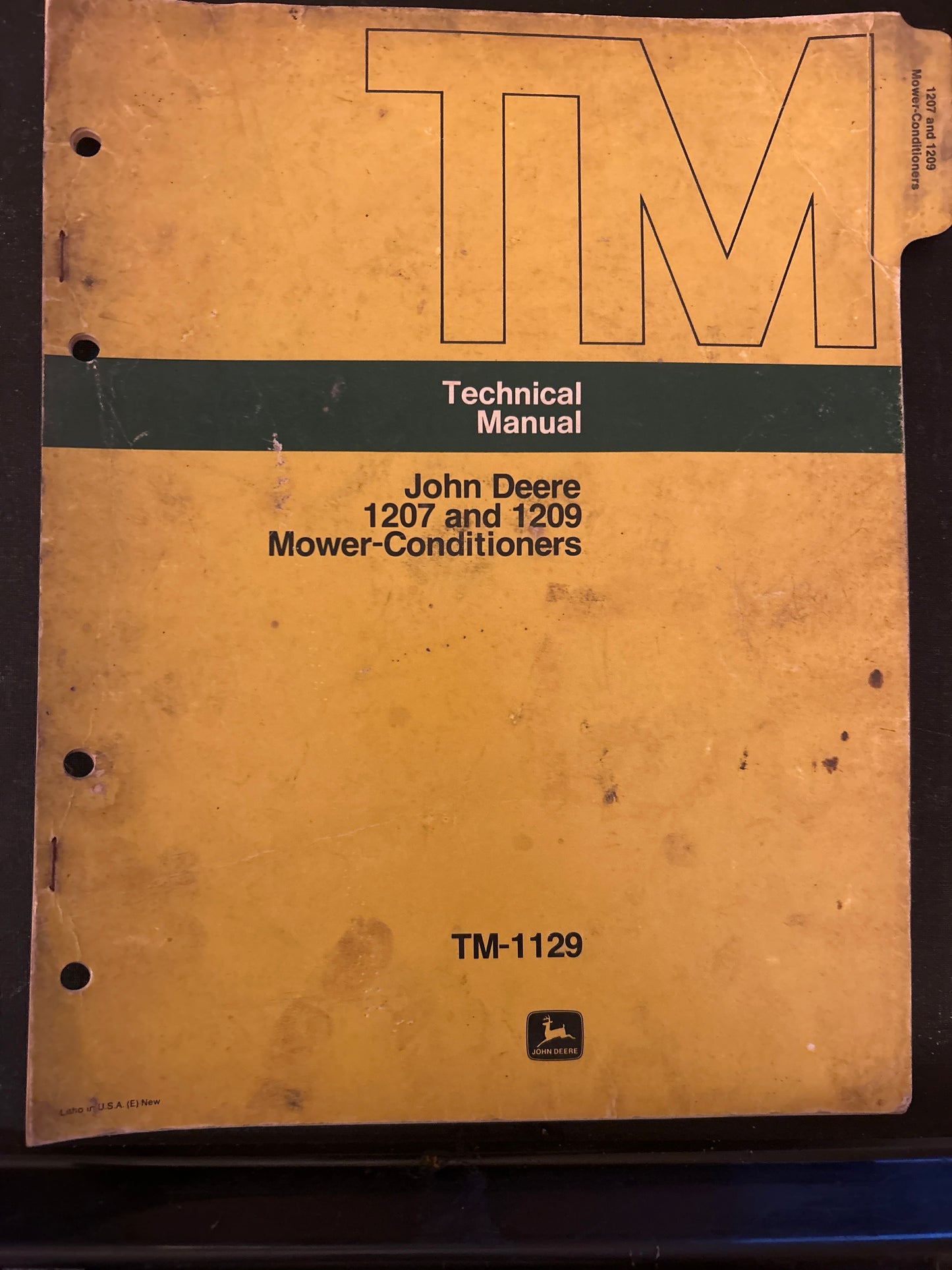 John Deere _ 1207 & 1209 Mower-Conditioner _ Technical Manual TM-1129