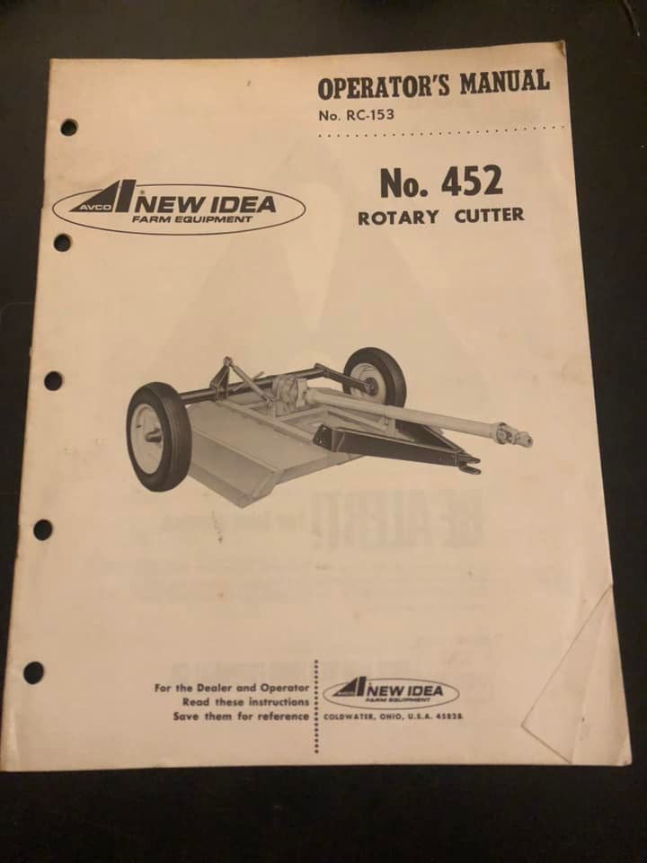 New Idea _ no 452 Rotary Cutter _ Operator’s Manual