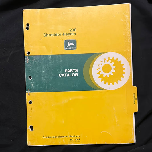 John Deere _ 230 Shredder-Feeder _ Parts Catalog