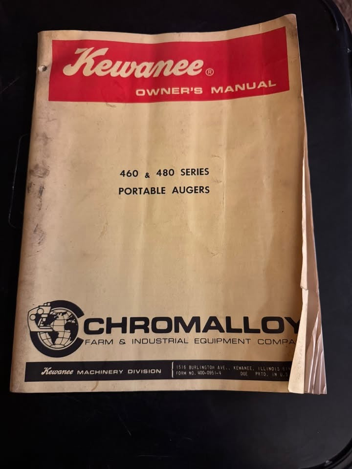 Kewanee _ 460 & 480 Series Portable Augers _ Owner’s Manual