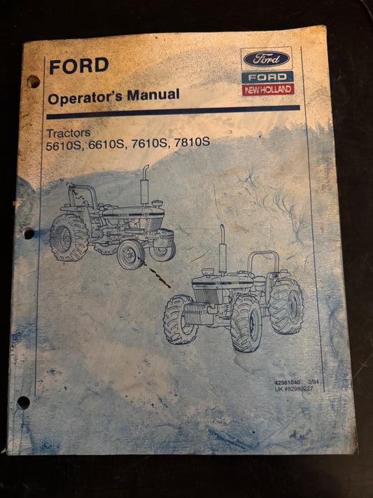 New Holland _ Ford Tractors 5610S, 6610S, 7610S & 7810S _ Operator’s Manual