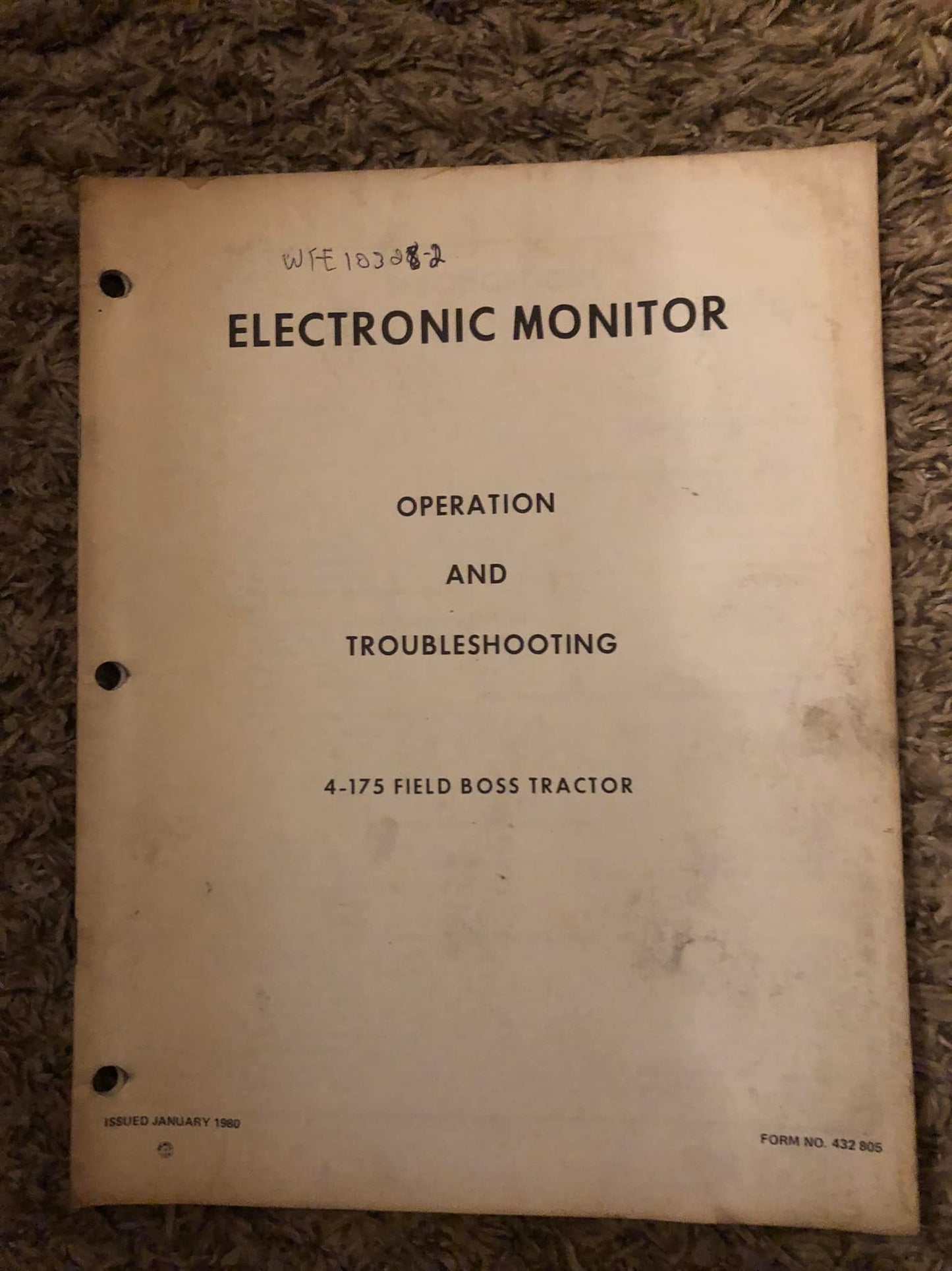 White _ Electronic Monitor 4-175 Field Boss _ Operation & Troubleshooting