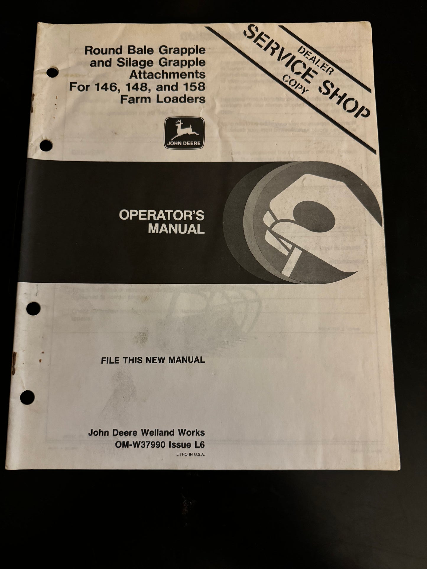 John Deere _ 148, 158 & 168 Farm Loaders _ Operator’s Manual