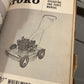 Toro Collection of manuals