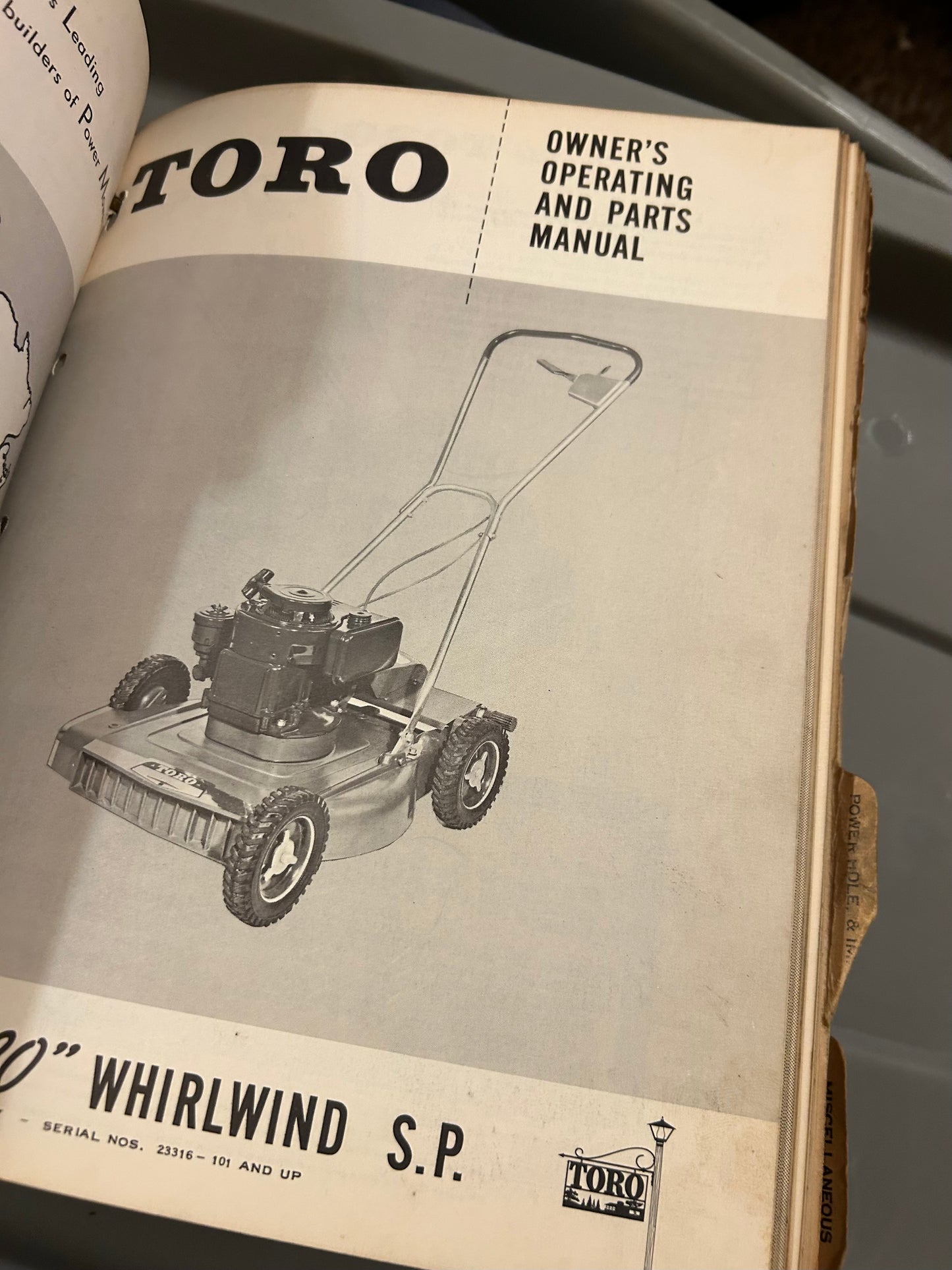 Toro Collection of manuals