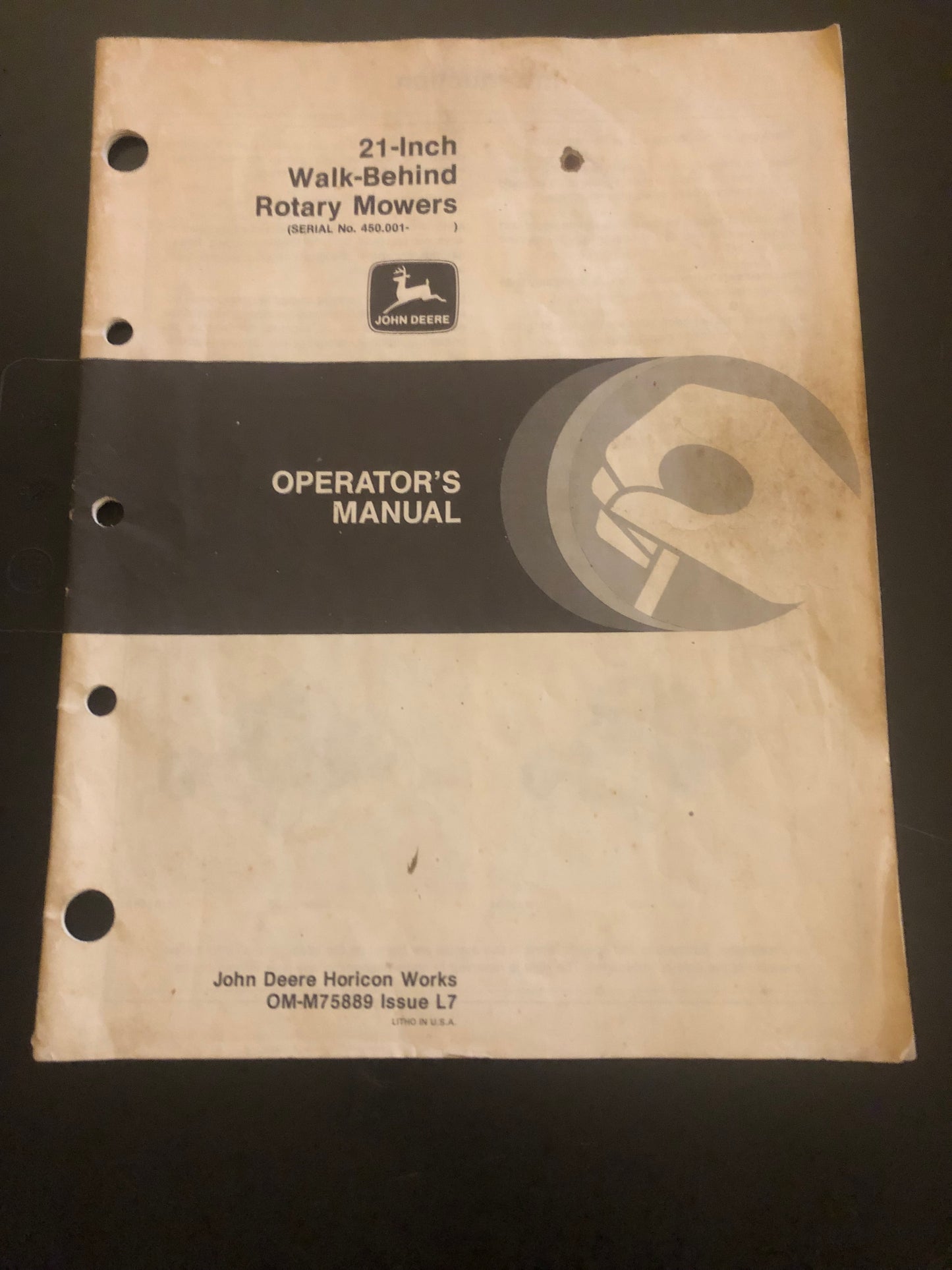 John Deere _ 21 Inch Walk-Behind Rotary Mowers _ Operator's Manual