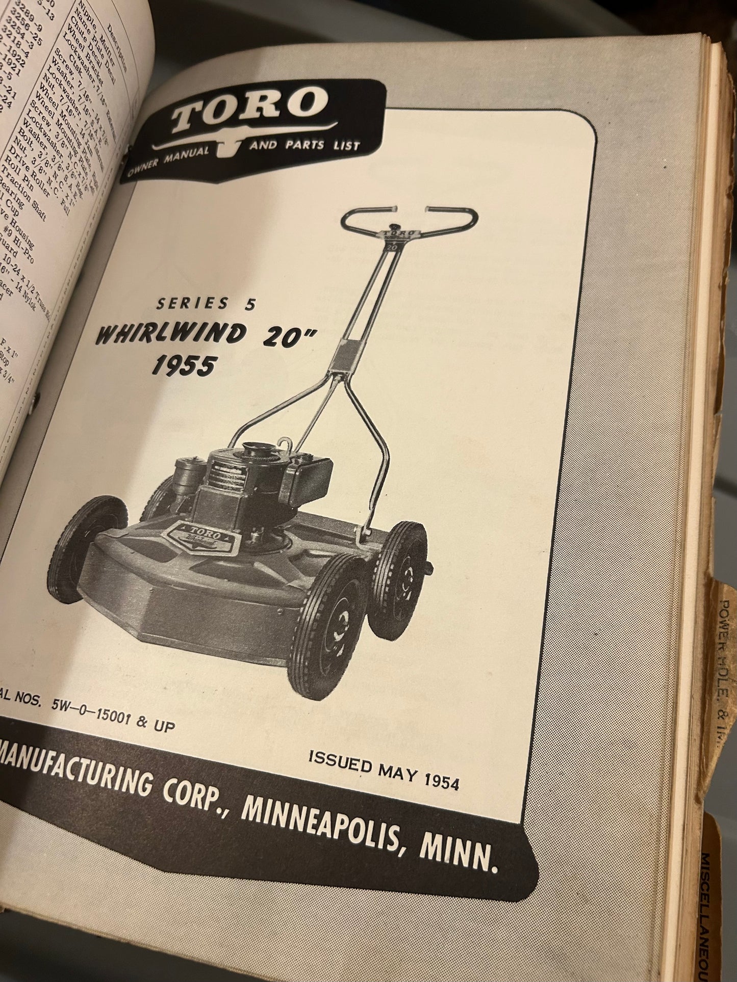 Toro Collection of manuals