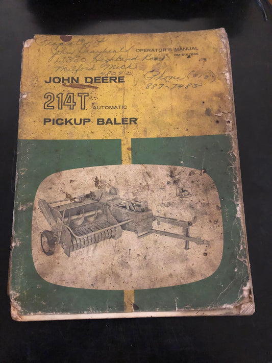 John Deere _ 214T Automatic Pickup Baler_ Operator's Manual OM-E15786E