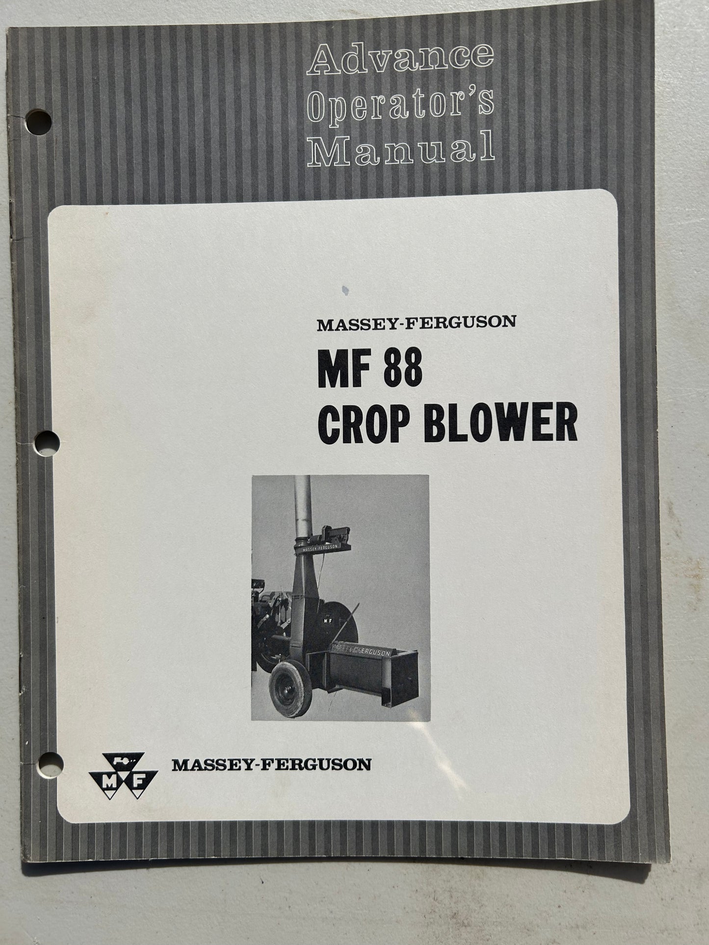 Massey Ferguson MF 88 Crop Blower _ Advance Operator’s Manual