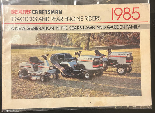 Sears _ Craftsman Tractors & Rear Engine Riders 1985
