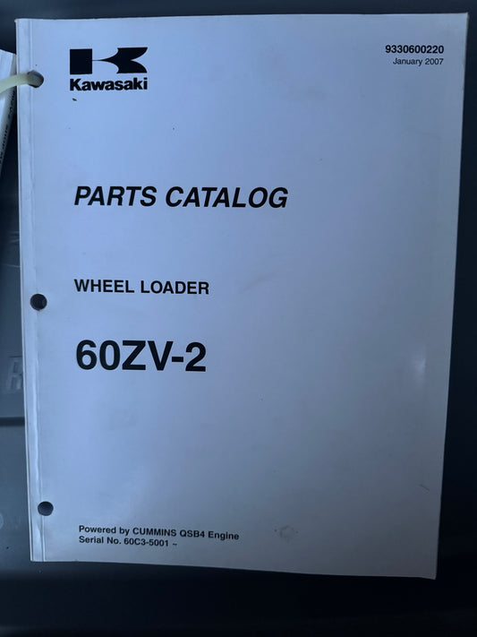 Kawasaki _ Wheel Loader 60ZV-2 9330600220 January 2006 _ Parts Catalog