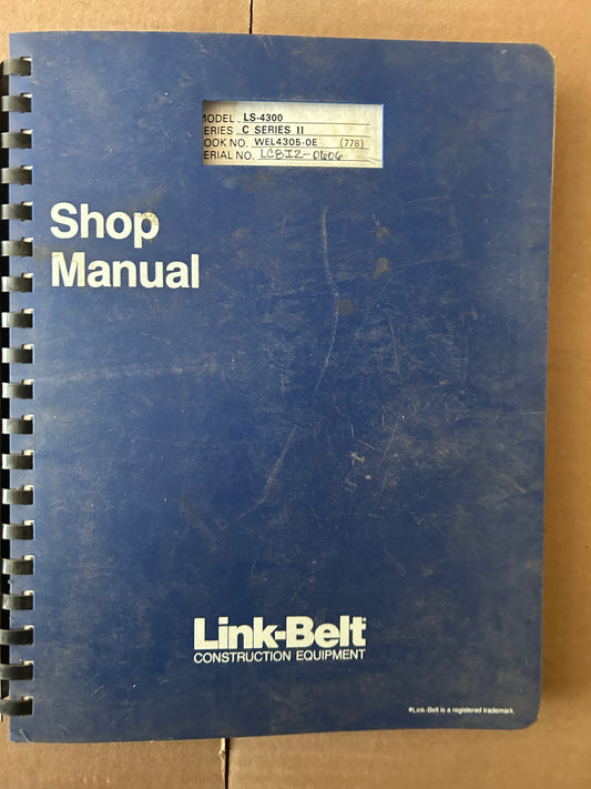 Link-Belt _ LS 4300 C Series 2 _ Shop Manual