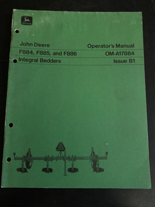 John Deere _ F884, F885 & F886 Integral Bedders _ Operator’s Manual OM-A17884 B1