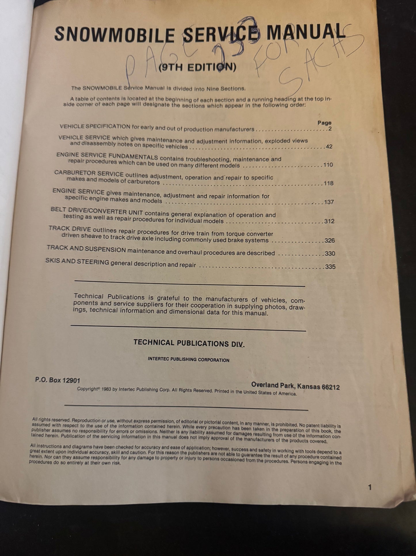 Snowmobile _ 9th Edition _ Service Manual