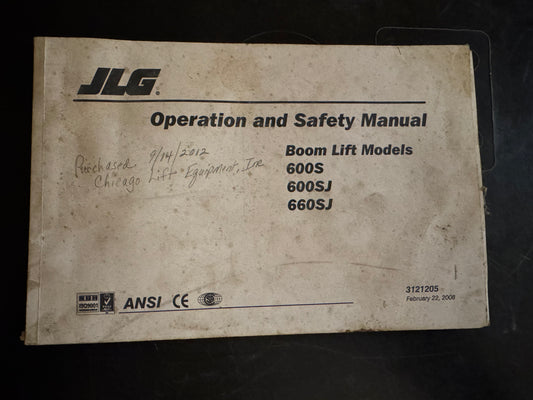 JLG _ Boom Lift models 600S, 600SJ & 660SJ _ Operation & Safety Manual