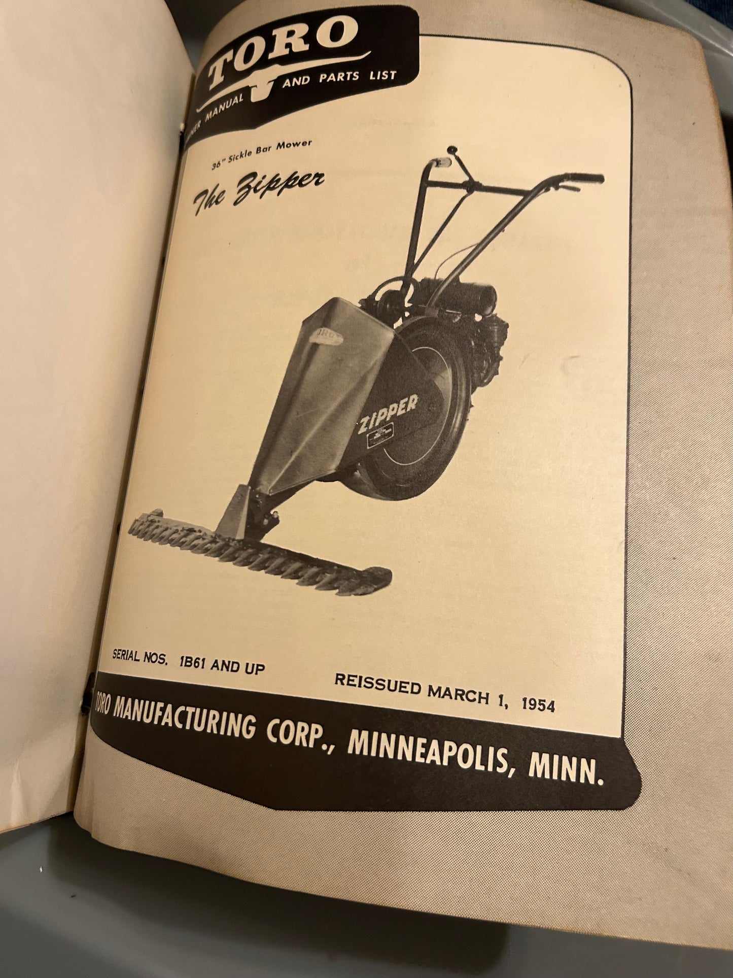 Toro Collection of manuals