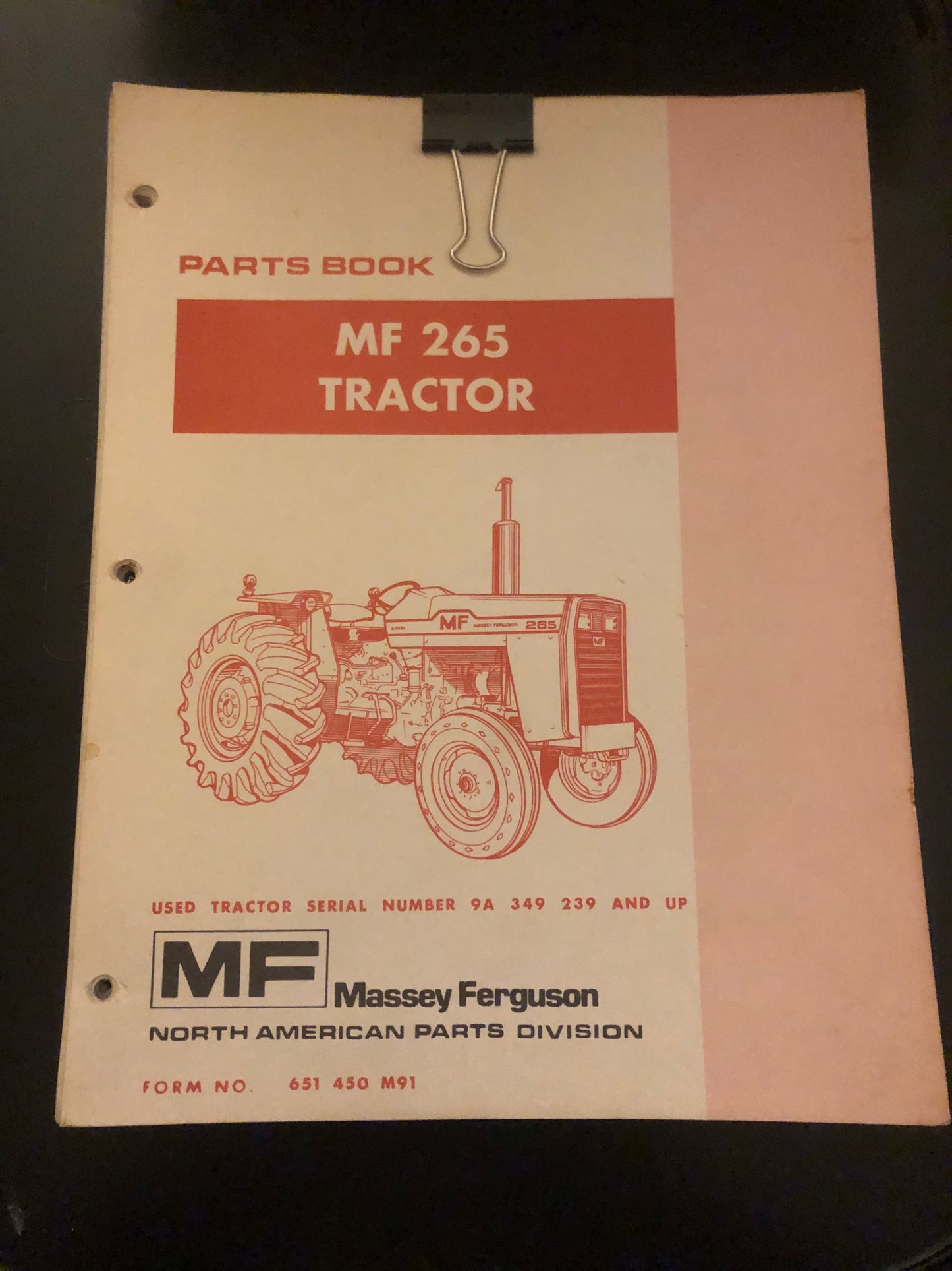 Massey Ferguson _ MF 265 Tractor _ Parts Book