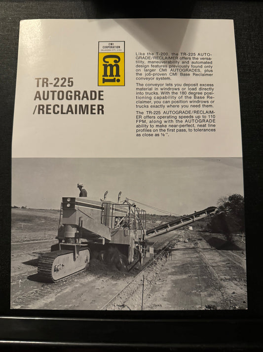 CMI _ TR-225 Autograde / Reclaimer