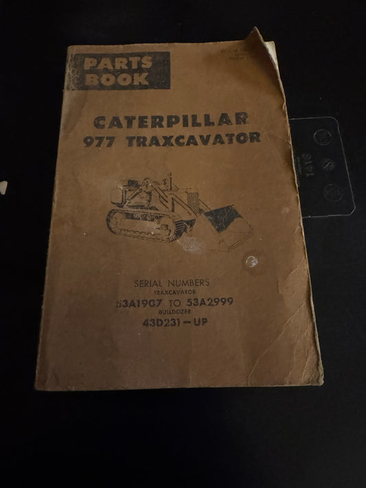 Caterpillar _ 977 Traxcavator _ Parts Book