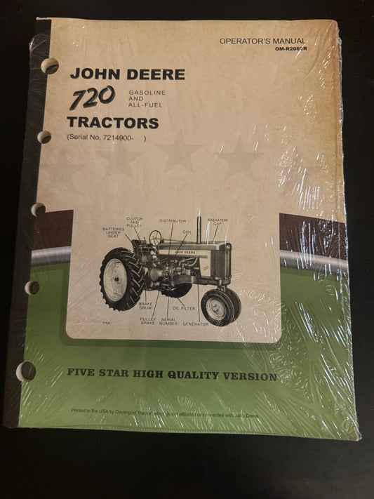 John Deere _ 720 Gasoline & all-fuel Tractor _ operator’s manual OM-R2082R