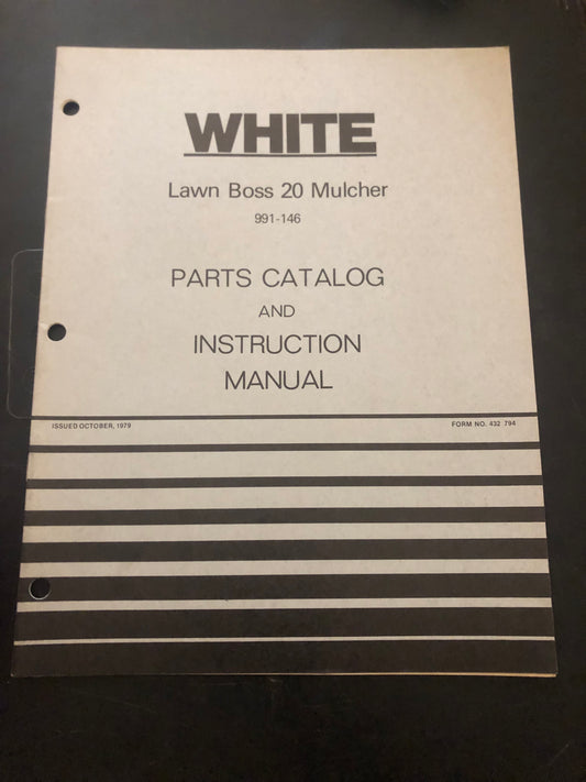 White _ Lawn Boss Mulcher 20 _ Parts Catalog & Instruction Manual