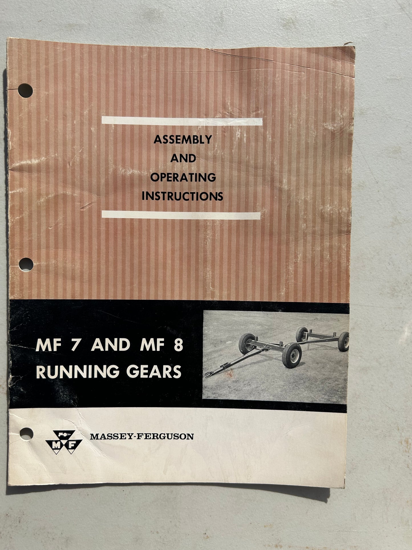 Massey Ferguson MF 7 & 8 Running Gears _ Assembly & Operating Instructions