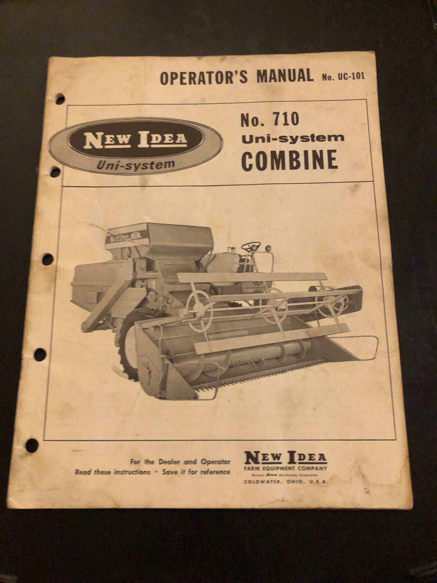 New Idea _ no 710 Uni-system Combine _ Operator’s Manual