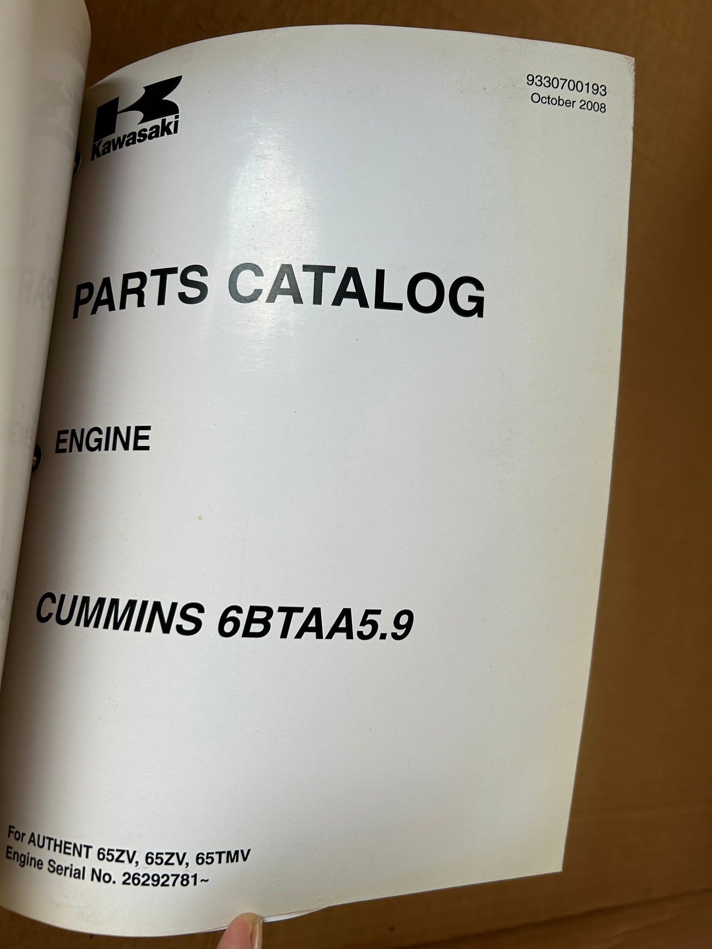 Kawasaki _ 65ZV Wheel Loader _ Binder