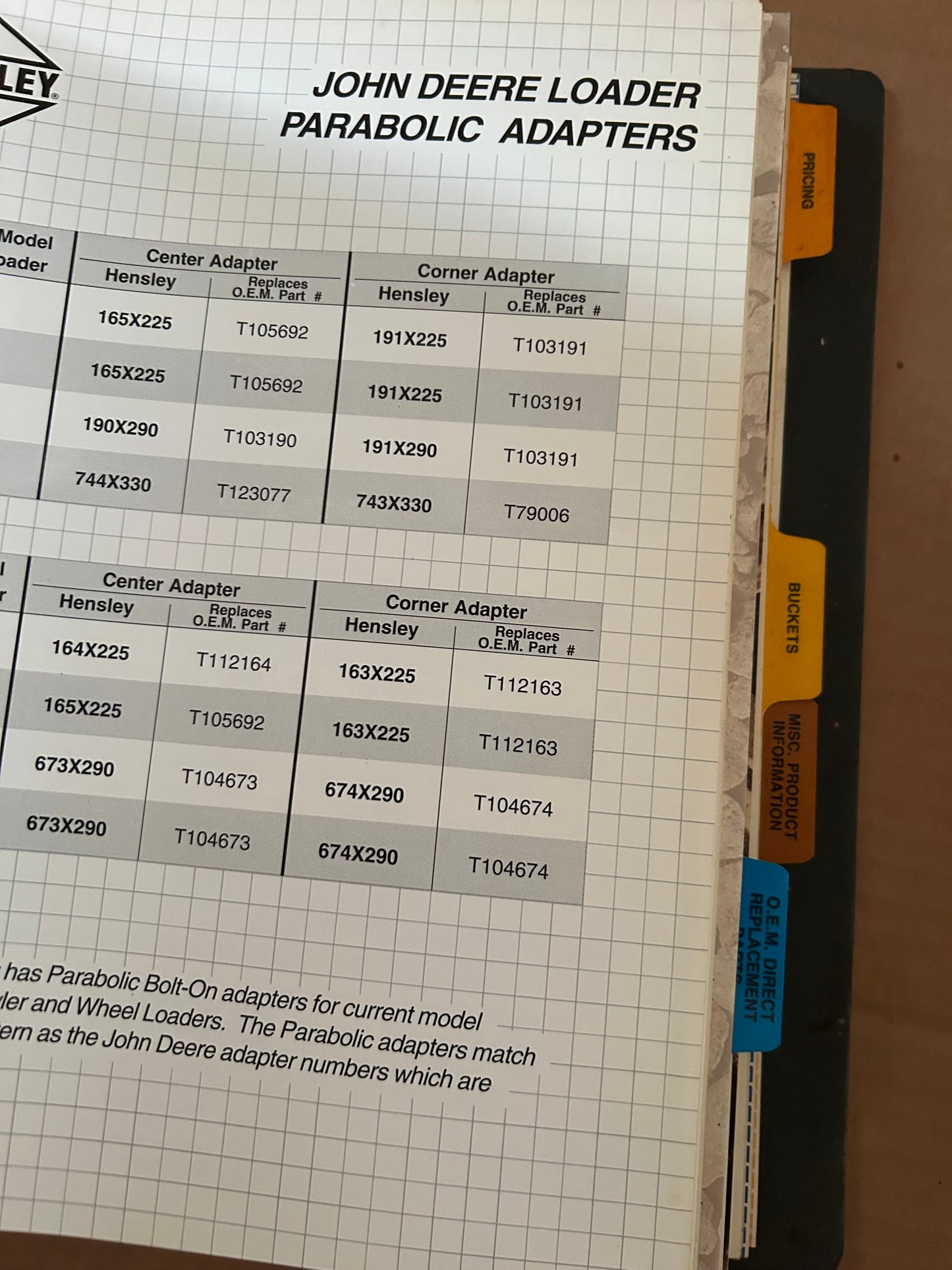 Hensley _ Parts Catalogs