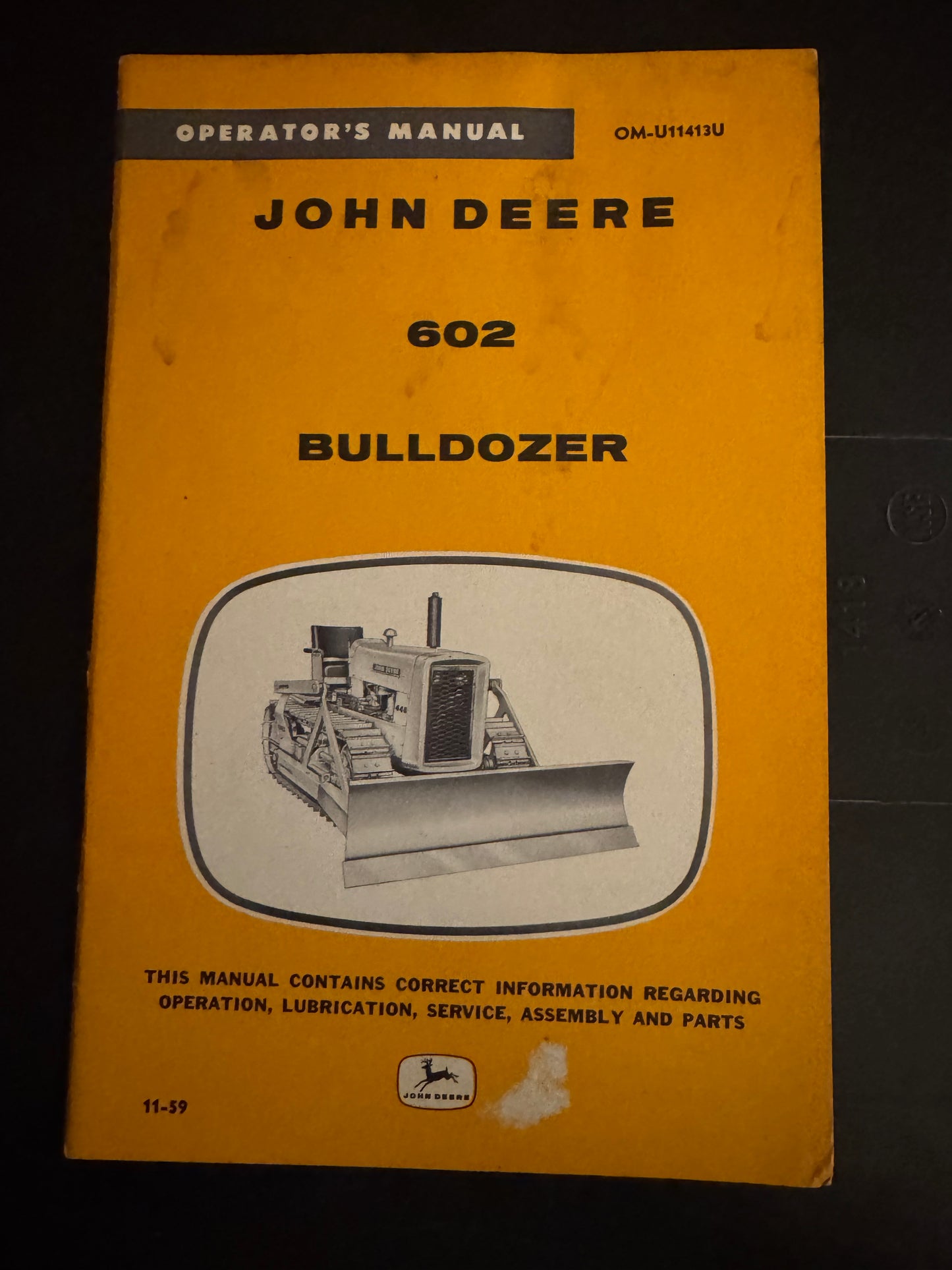 John Deere _  602 Bulldozer _ Operator’s Manual OM-U11413U