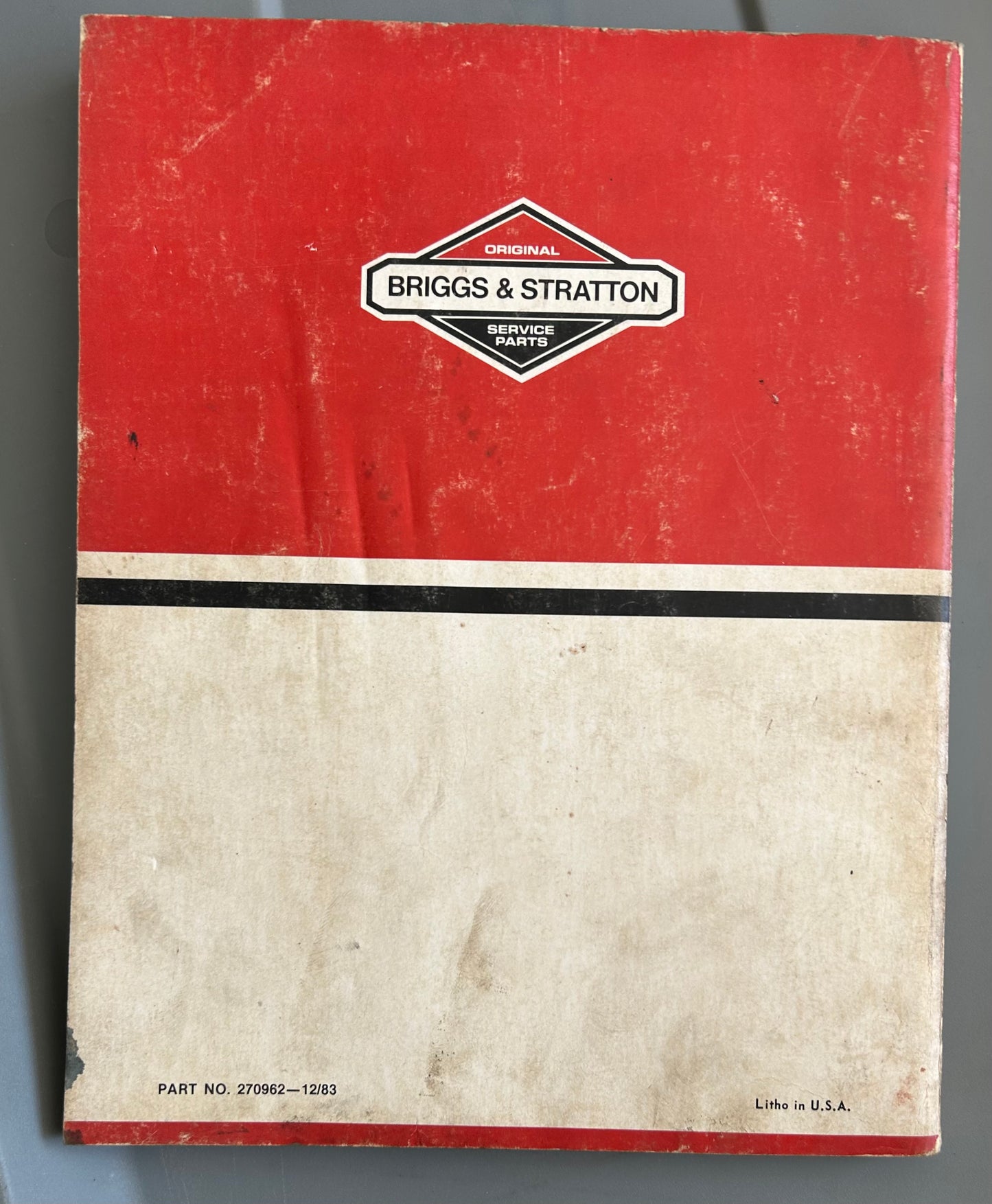 Briggs & Stratton Service & Repair Instructions