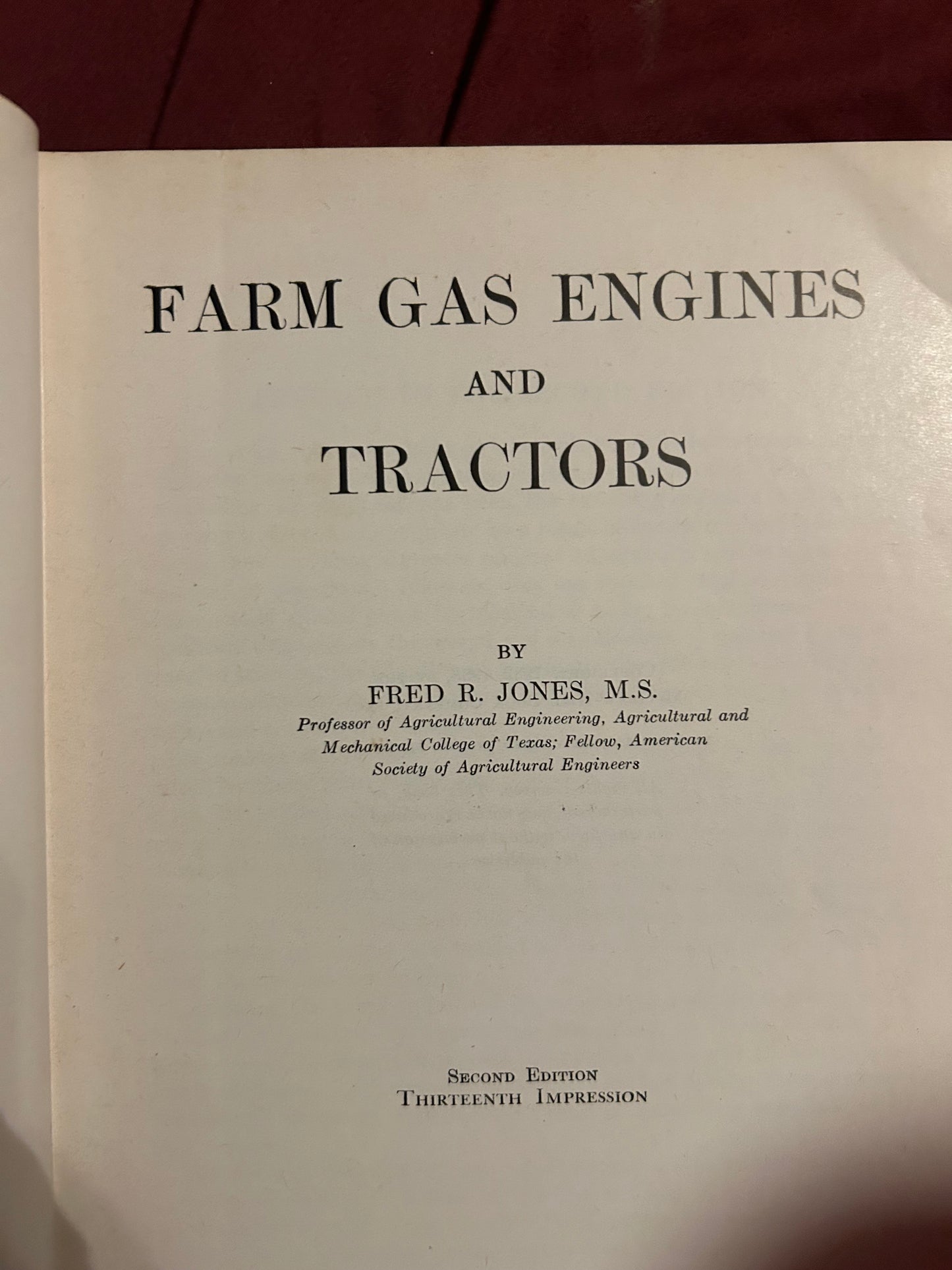 Farm, Gas Engines & Tractors by Fred R. Jones M.S.