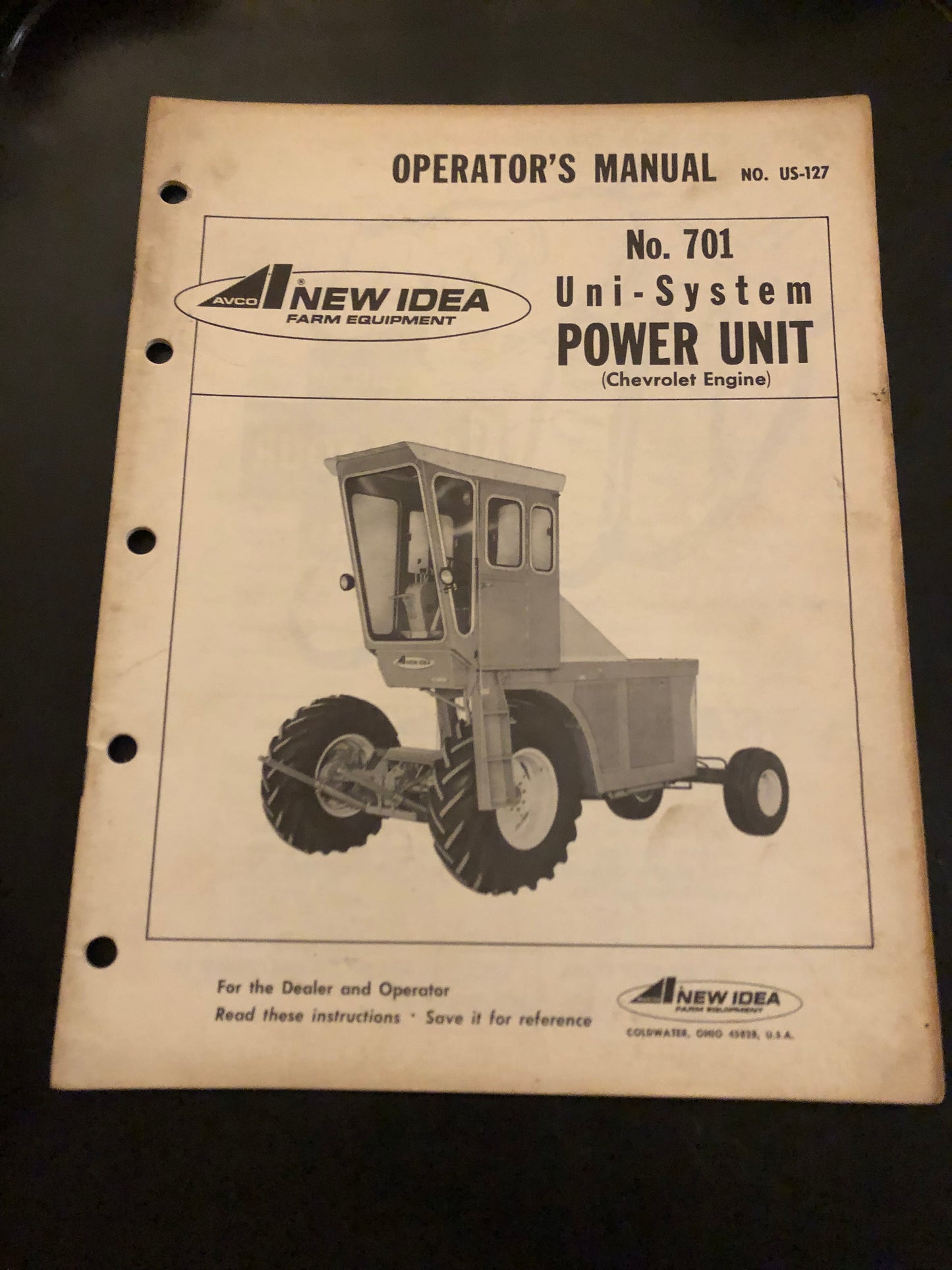 New Idea _ No 701 Uni-System Power Unit _ Operator's Manual