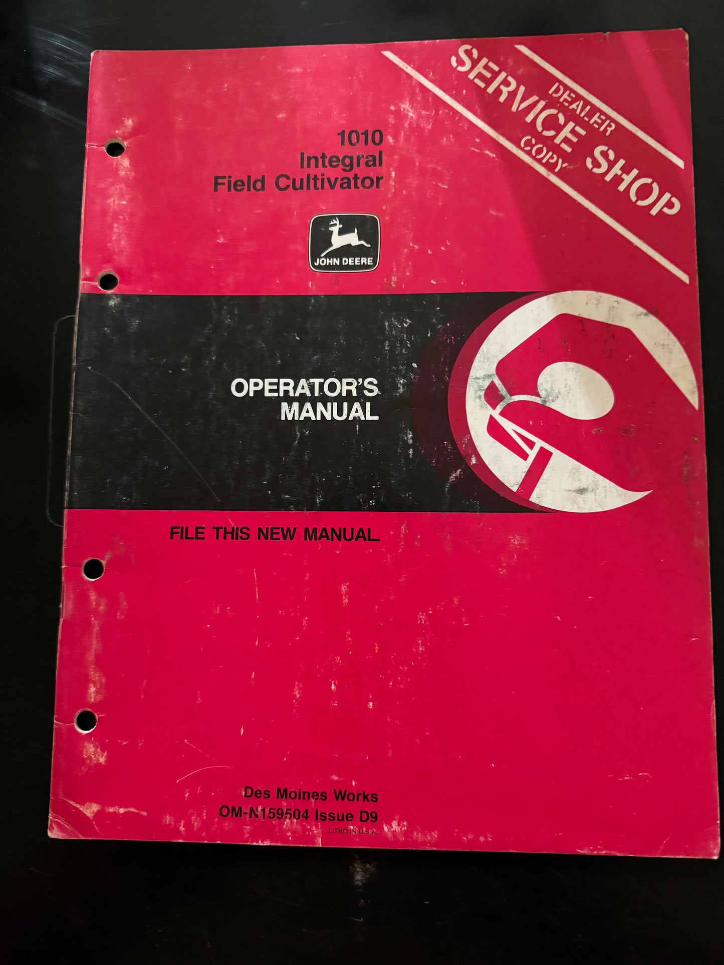 John Deere _ 1010 Integral Field Cultivator _ Operator’s Manual OM-N159503 D9