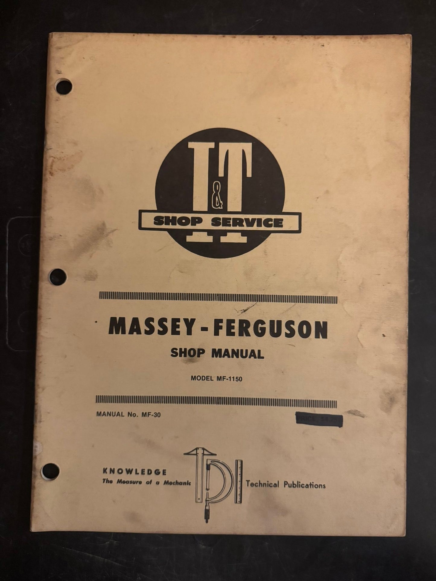 I&T _ Massey-Ferguson Models MF-1150 _ Shop Manual MF-30