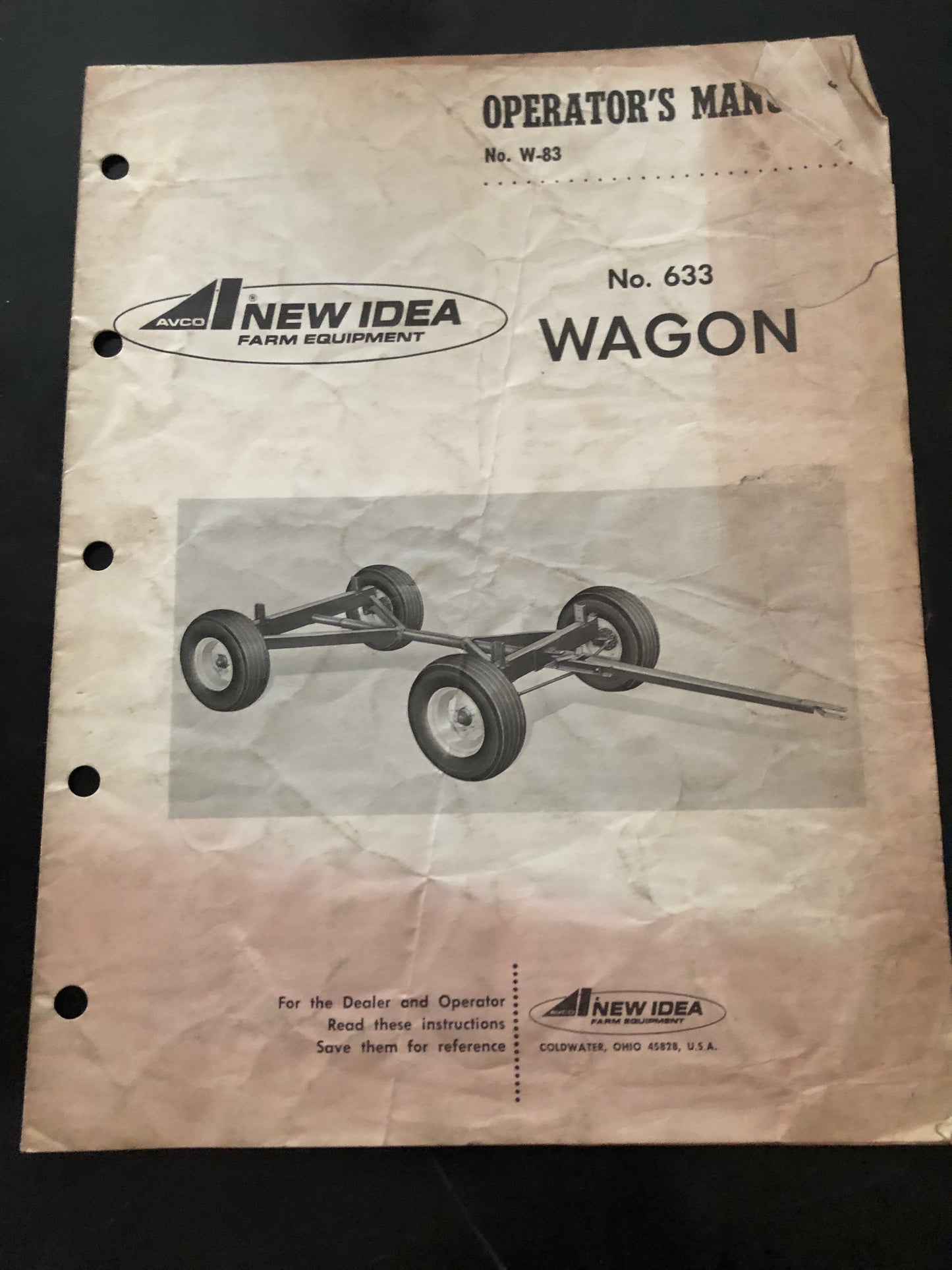 New Idea _ no 633 Wagon _ Operator’s Manual