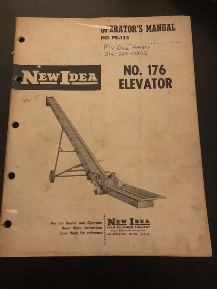 New Idea _ no 176 Elevator _ Operator’s Manual