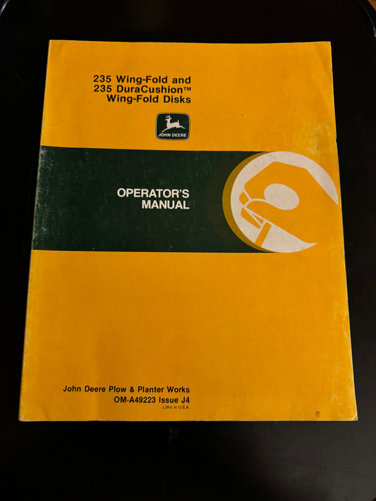 John Deere _ 235 Wing-Fold & 235 DuraCushion Wing-Fold Disks _ Operator’s Manual OM-A49223 Issue J4