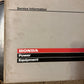 Honda Power Equipment Shop Manuals Binder #2