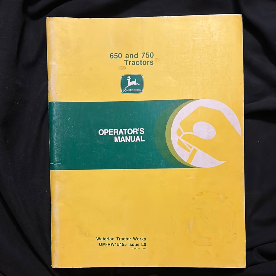 John Deere _ 650 & 750 Tractors _ Operator’s Manual