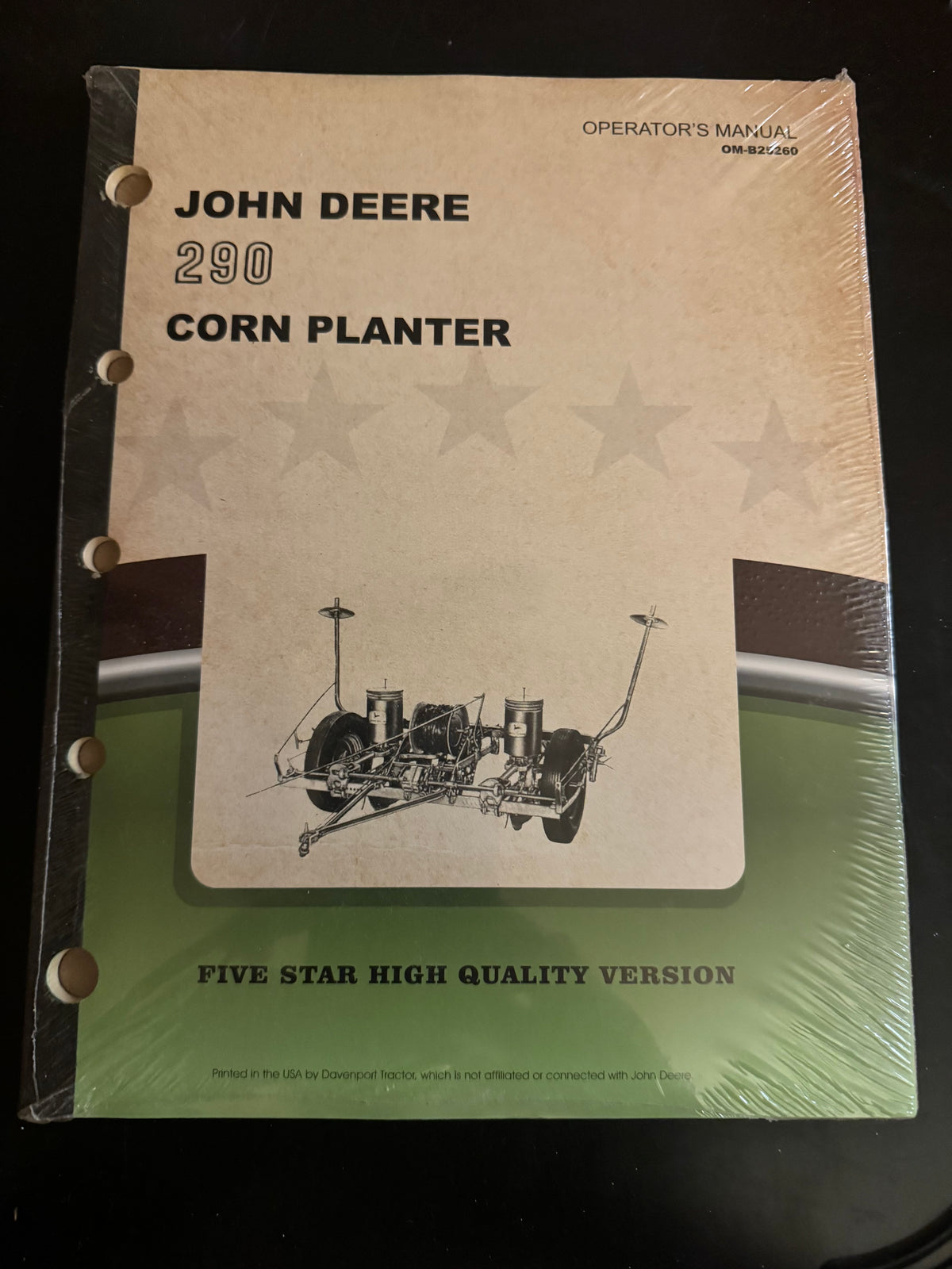 John Deere _ 290 Corn Planter _ operator’s manual OM-B25260 ...