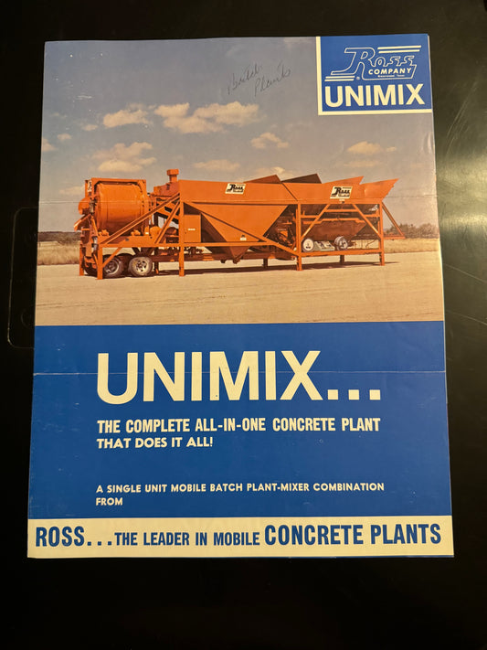 Ross Unimix _ The complete all-in-one concrete plant that does it all