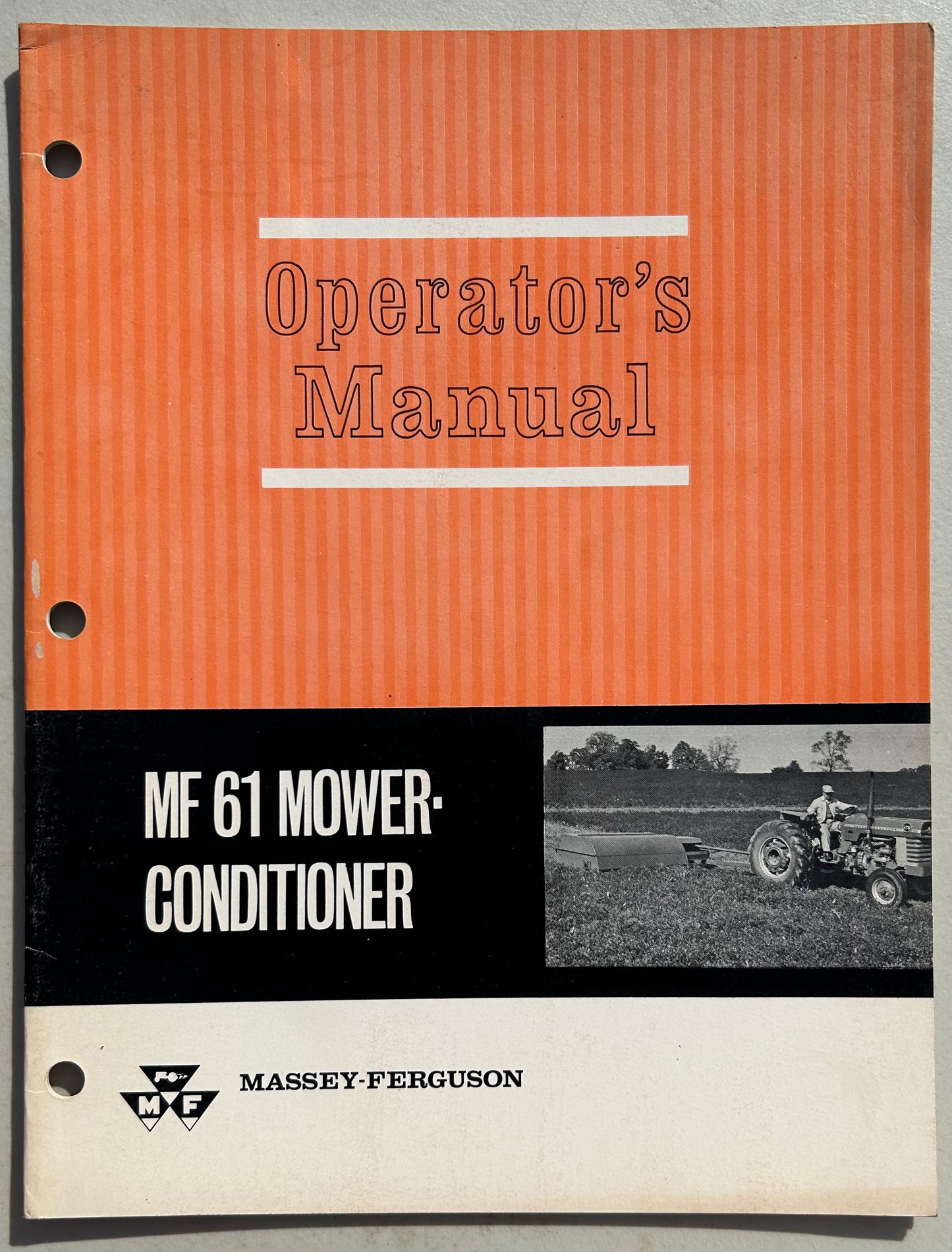 Massey Ferguson MF 61 Mower Conditioner _ Operator’s Manual