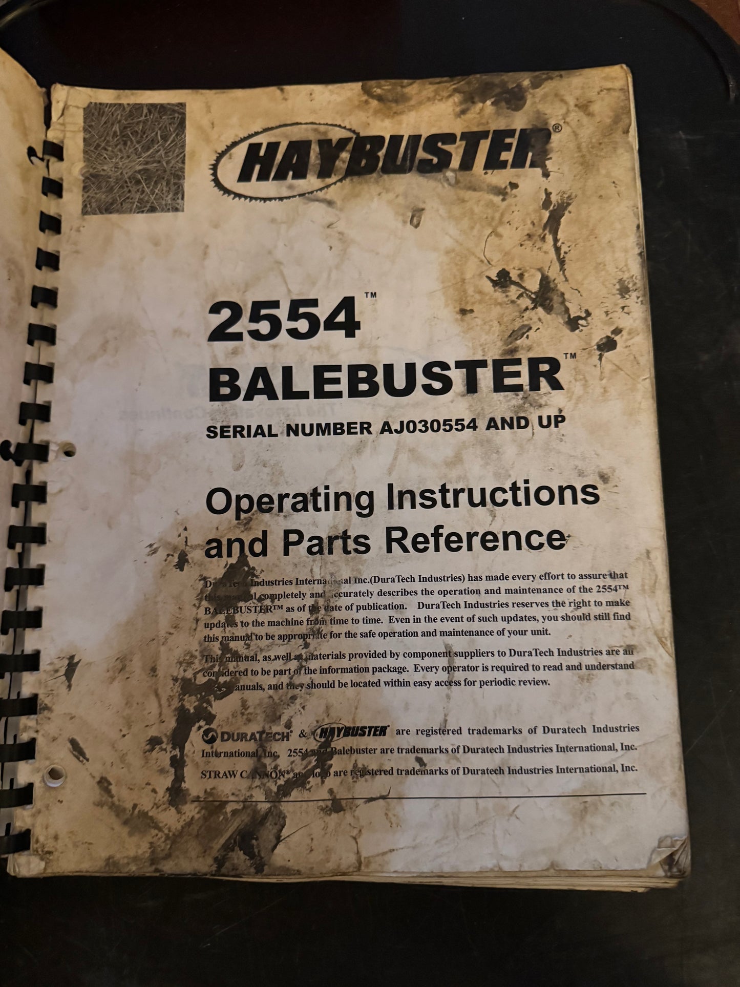 Haybuster _ 2554 Balebuster _ Operating Instructions & Parts Reference