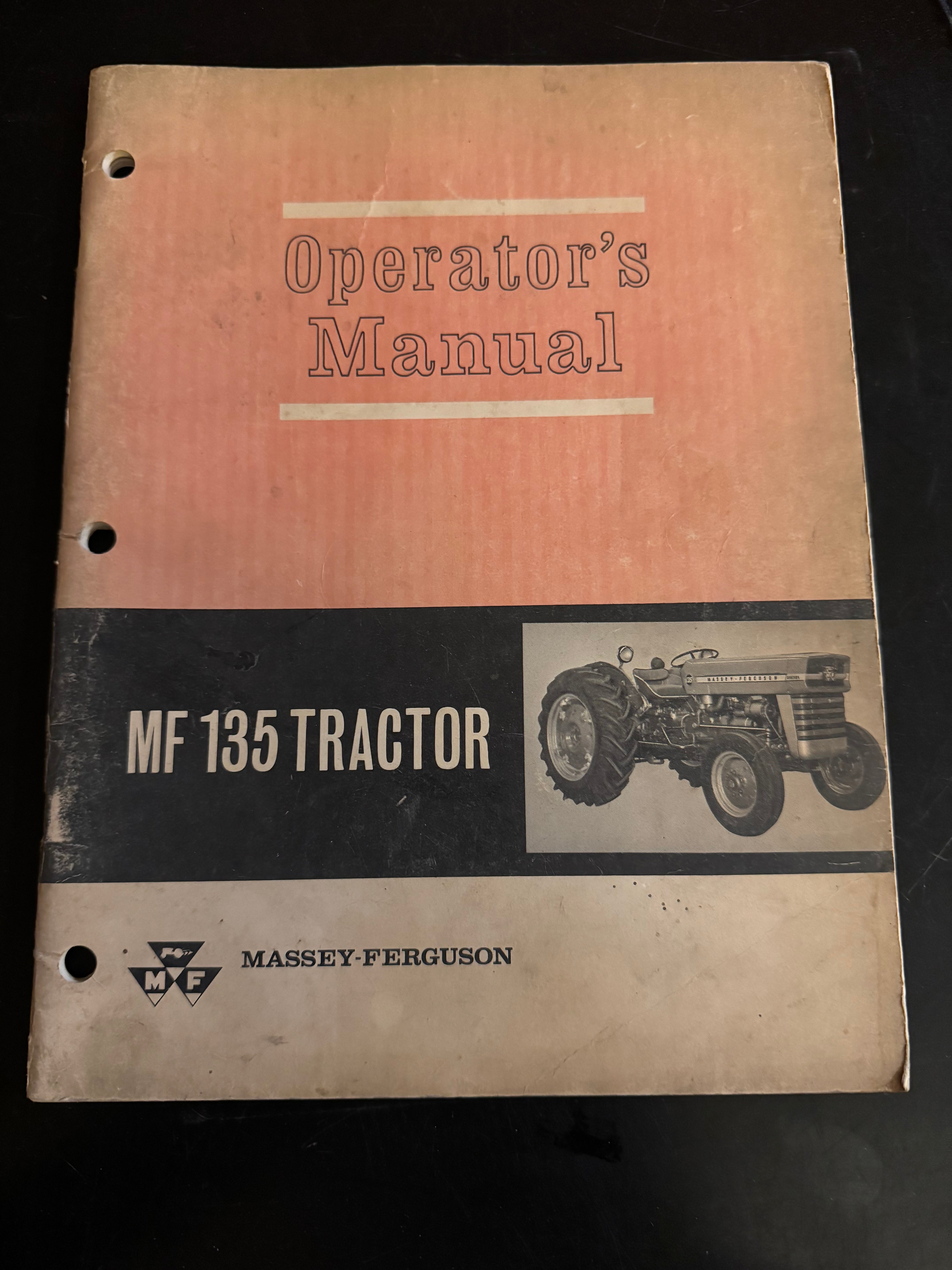 Massey Ferguson MF 135 Tractor Operator s Manual Carmichael s Garage massey-ferguson-mf-135-tractor-operator-s-manual-carmichael-s-garage