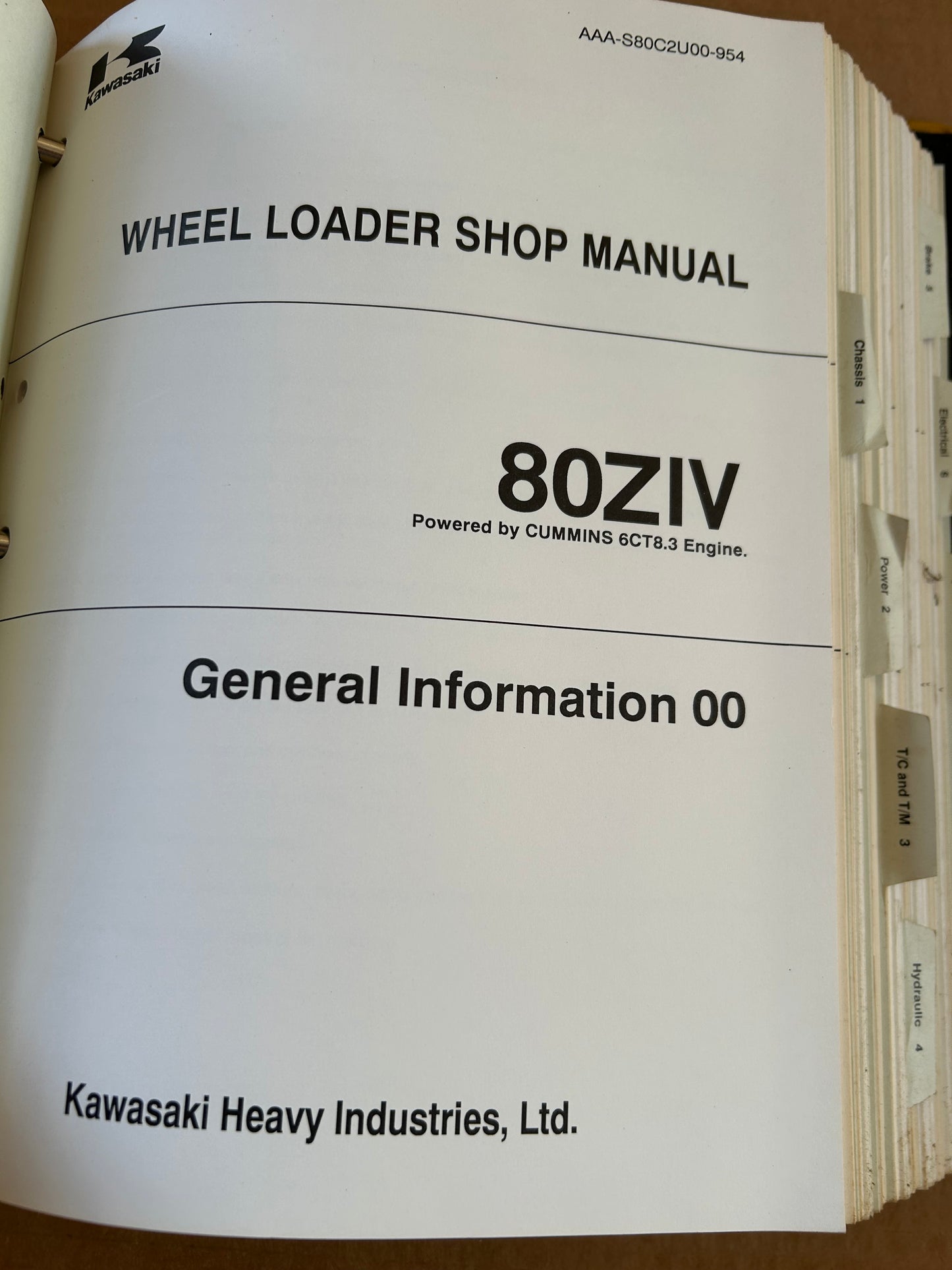 Kawasaki _ 80ZIV Wheel Loader _ Binder