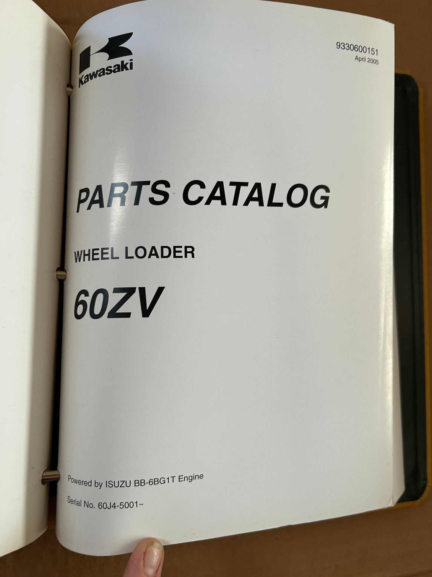 Kawasaki _ 60ZV Wheel Loader _ Binder