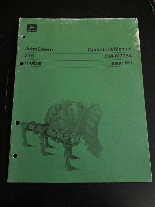 John Deere _ 23B Toolbar _ Operator’s Manual OM-A17784 K0