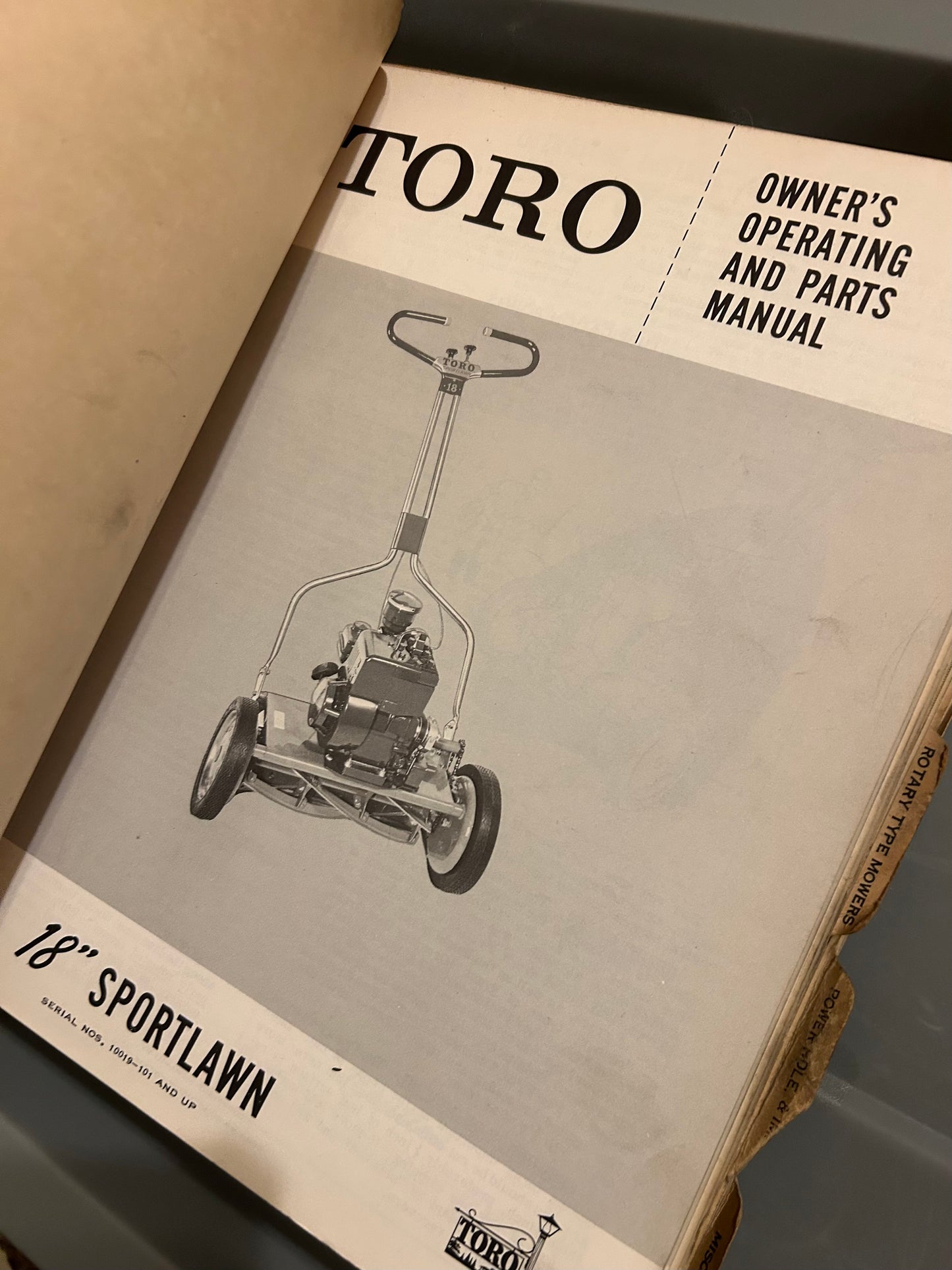 Toro Collection of manuals