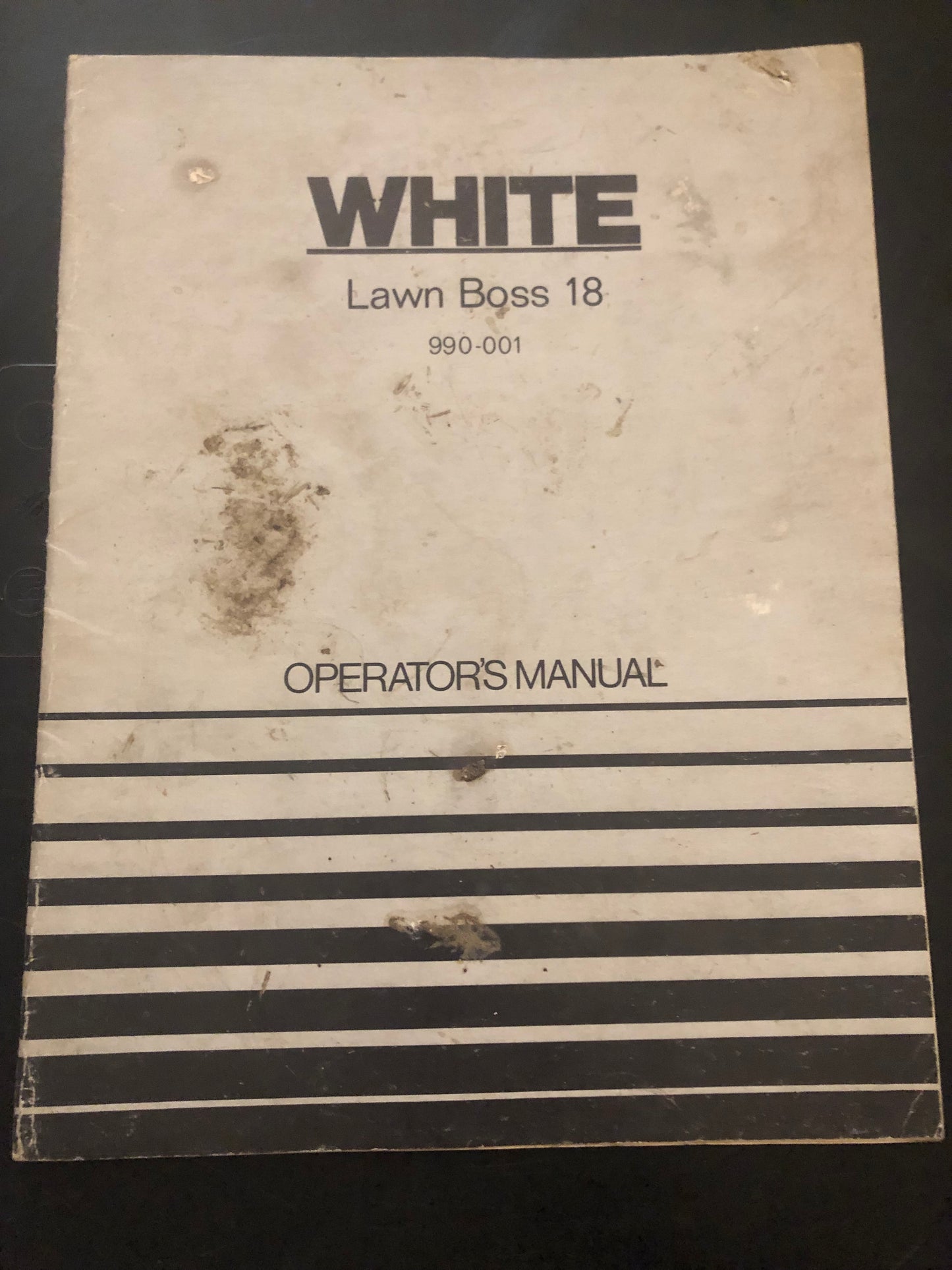 White _ Lawn Boss 18 _ Operator’s Manual